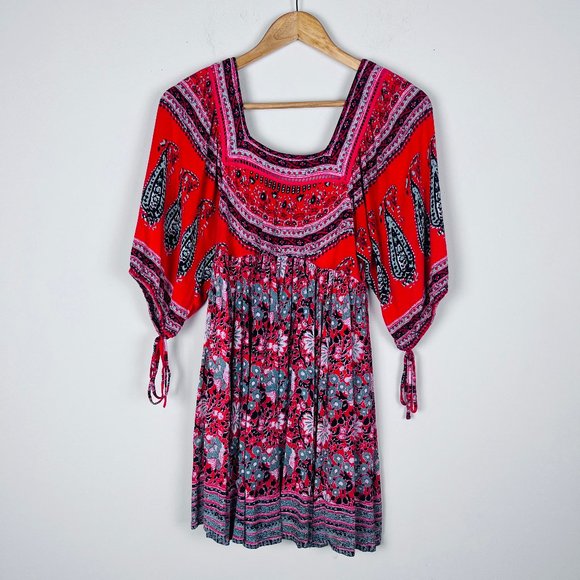 Free People Paisley Midsummer's Dream Dress XS - Picture 4 of 7